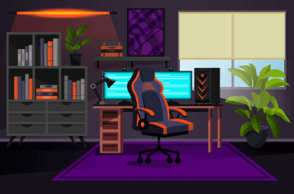 Example gaming setup